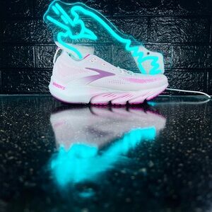 Brooks Glycerin Flex Women's Walking Gym Hyrox CrossFit Running Shoes Pink - 8.5